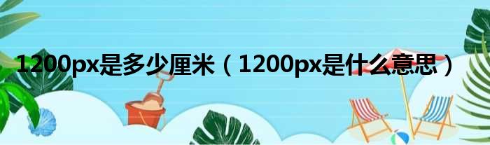 1200px是多少厘米（1200px是什么意思）