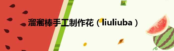 溜溜棒手工制作花（liuliuba）
