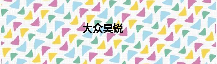 大众昊锐