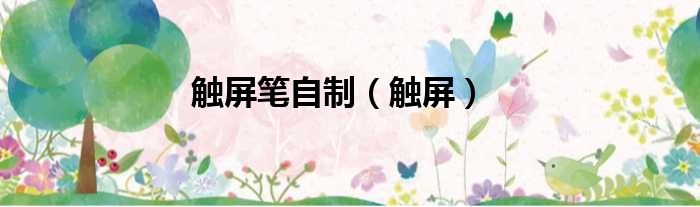 触屏笔自制（触屏）