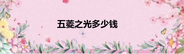五菱之光多少钱