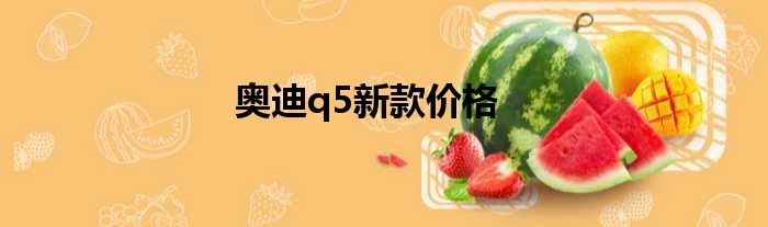 奥迪q5新款价格