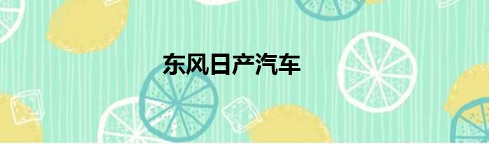 东风日产汽车