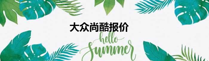 大众尚酷报价