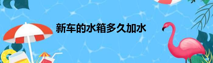 新车的水箱多久加水