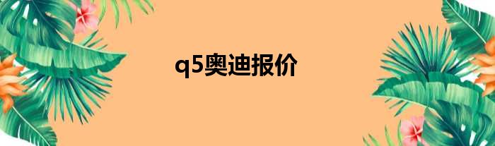 q5奥迪报价