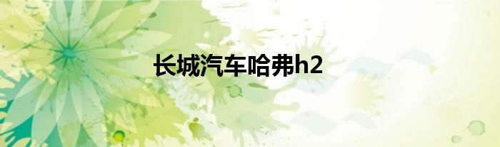 长城汽车哈弗h2