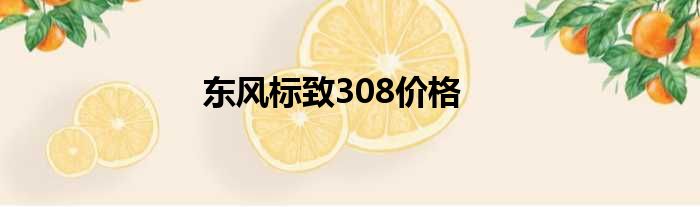 东风标致308价格