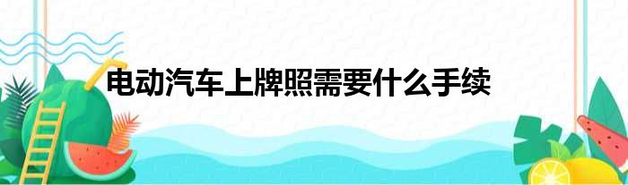 电动汽车上牌照需要什么手续