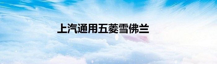 上汽通用五菱雪佛兰