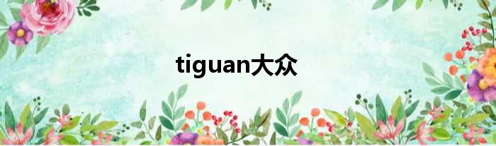 tiguan大众