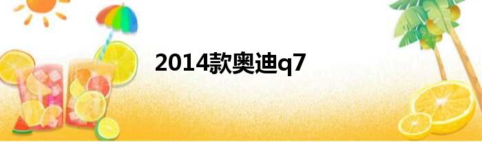 2014款奥迪q7