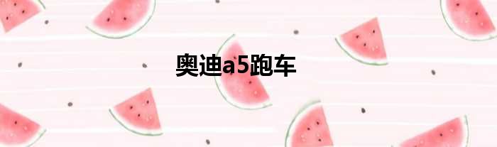 奥迪a5跑车