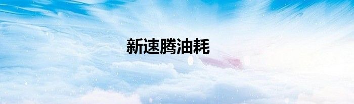 新速腾油耗