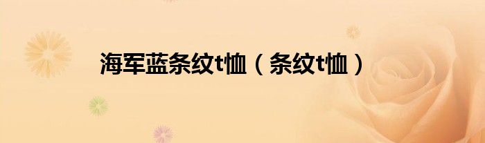 海军蓝条纹t恤（条纹t恤）