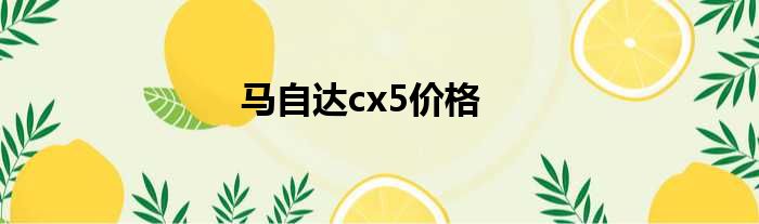 马自达cx5价格
