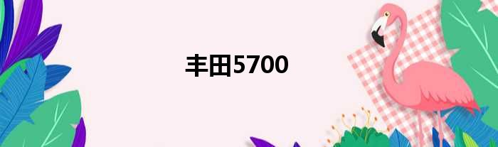 丰田5700