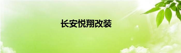 长安悦翔改装