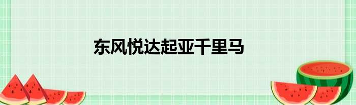 东风悦达起亚千里马
