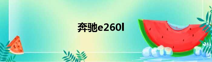 奔驰e260l