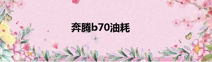 奔腾b70油耗