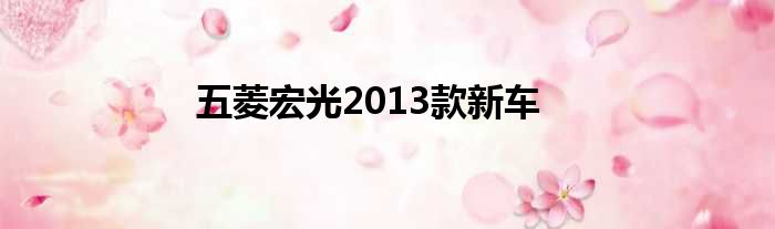 五菱宏光2013款新车