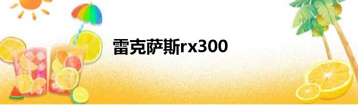 雷克萨斯rx300