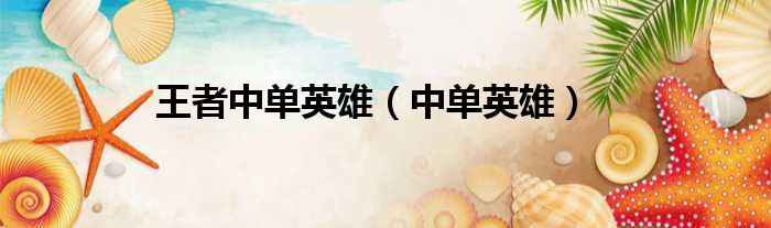 王者中单英雄（中单英雄）