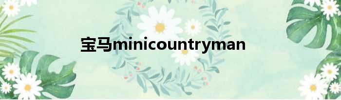 宝马minicountryman