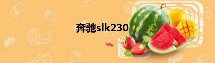 奔驰slk230