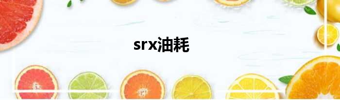 srx油耗
