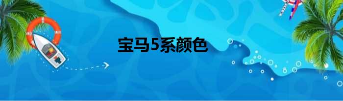 宝马5系颜色