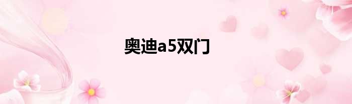 奥迪a5双门