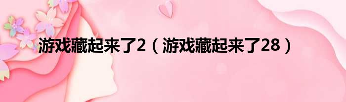 游戏藏起来了2（游戏藏起来了28）