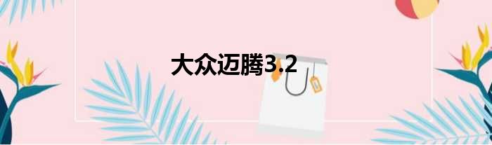 大众迈腾3.2