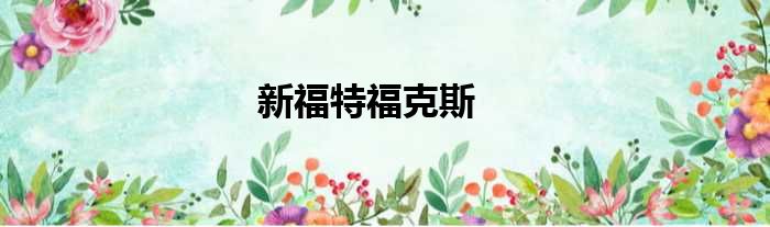 新福特福克斯