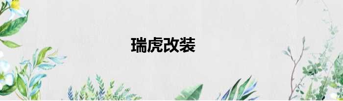 瑞虎改装