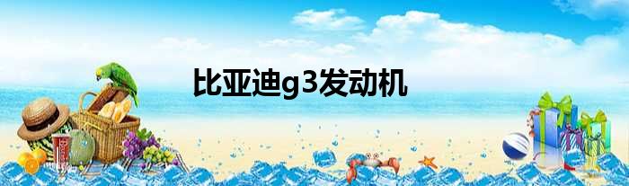 比亚迪g3发动机