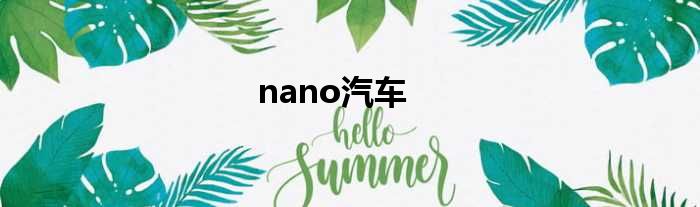 nano汽车