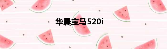 华晨宝马520i