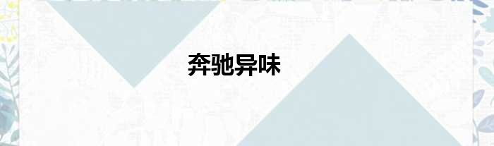 奔驰异味
