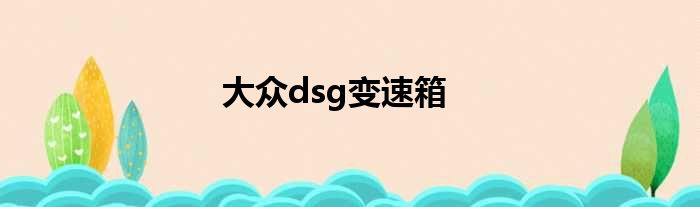 大众dsg变速箱