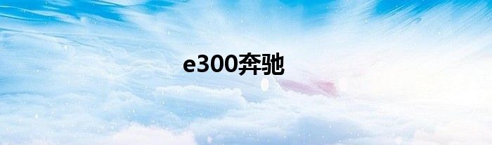e300奔驰
