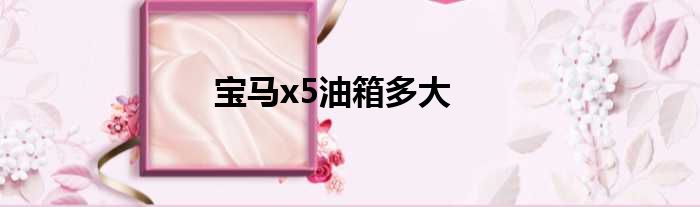 宝马x5油箱多大