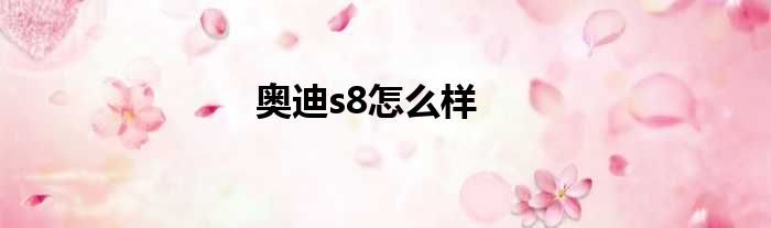 奥迪s8怎么样