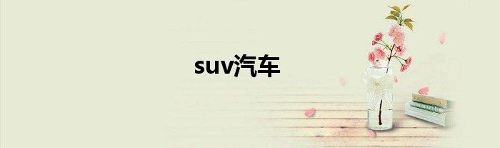 suv汽车