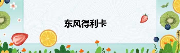 东风得利卡
