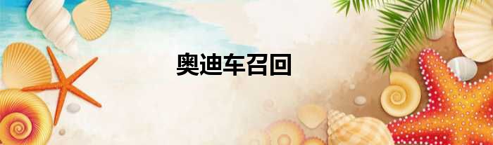 奥迪车召回
