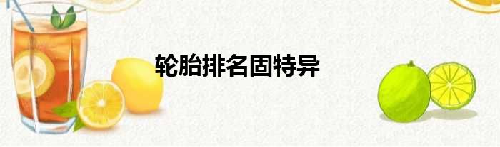 轮胎排名固特异