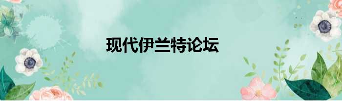 现代伊兰特论坛